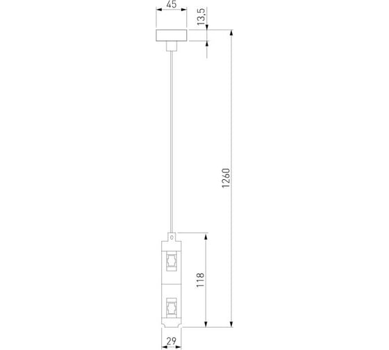 Набор для подвеса Elektrostandard Esthetic Magnetic двойной a065440