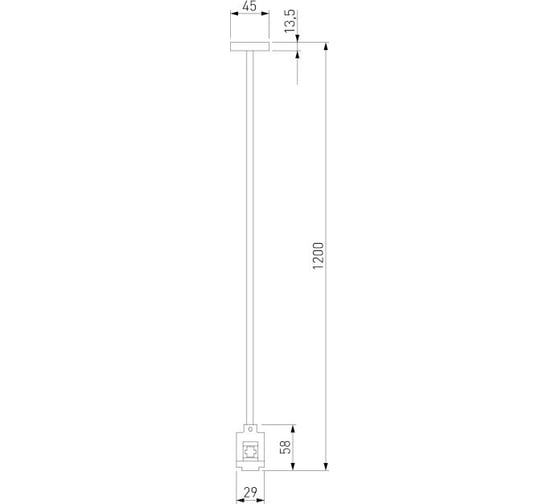 Набор для подвеса Elektrostandard Esthetic Magnetic h1200mm (без питания) a065439