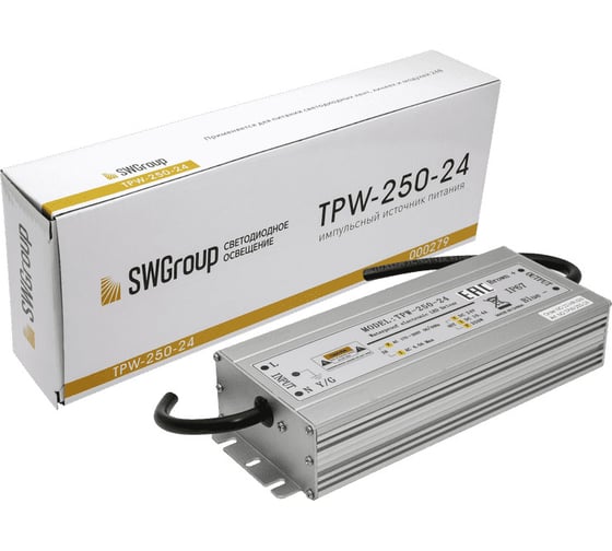 Блок питания SWG Al, TPW, 250W, влагозащитный, 24V, TPW-250-24 09-00900279