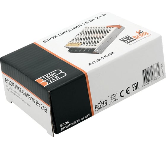 Блоки питания сетка SWG, 75W, 24V, S-75-24 00-00000299