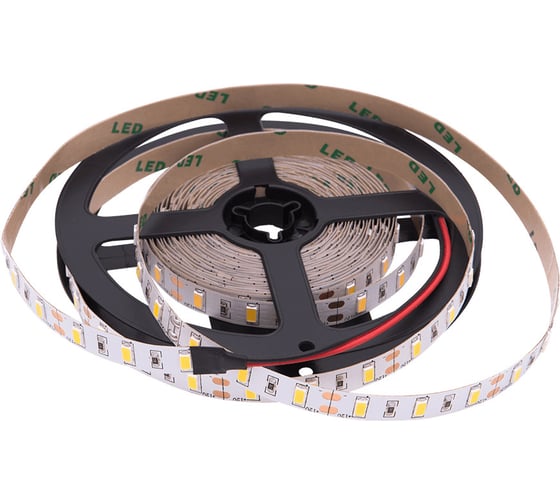 Светодиодная лента SWG, 12Вт/м, SMD5630, открытая, IP20, 12В, цвет теплый белый 00-00001690 1