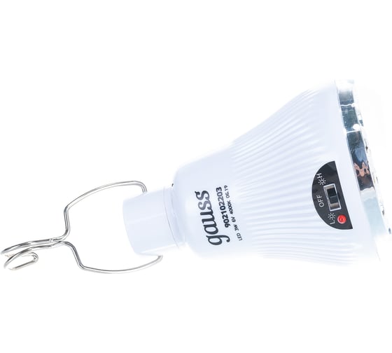 Светодиодная лампа Gauss A60 3W 130lm 4000K E27 с солнечной панелью LED 1/40 902102203