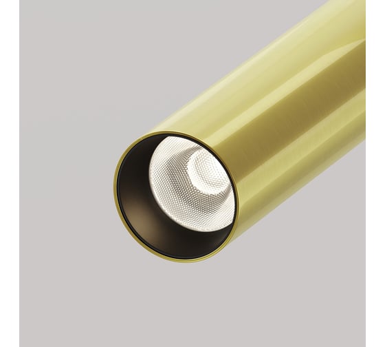 Подвесной светильник MAYTONI Focus T LED 6W алюминий Черный и Латунь P141RS-L125-6W3K-BBS