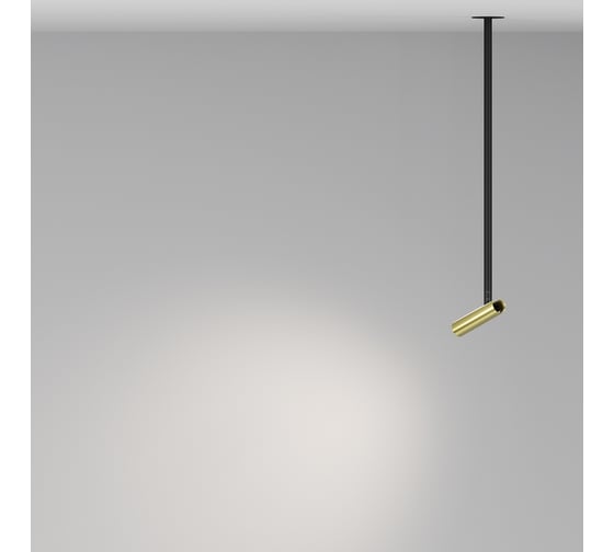 Подвесной светильник MAYTONI Focus T LED 6W алюминий Черный и Латунь P141RS-L125-6W4K-BBS