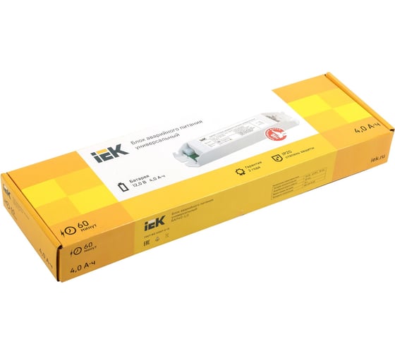 Универсальный блок аварийного питания IEK БАП40-1,0 для LED IP20 LLVPOD-EPK-40-1H-U