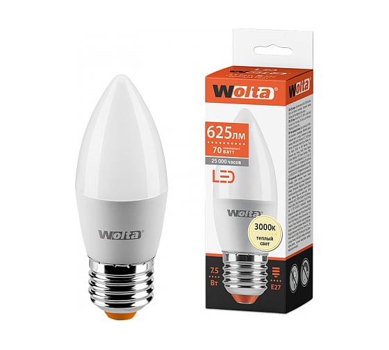 Лампа Wolta LED 25YC7E27 1