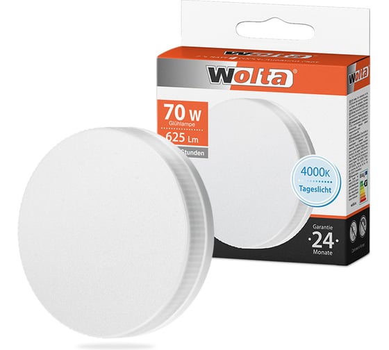 Лампа Wolta Led, 4000К, 25S75R7GX53