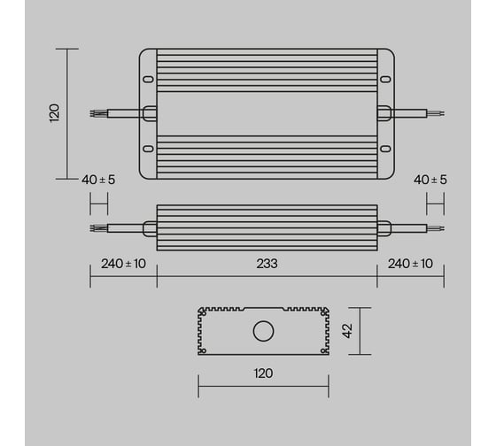 Блок питания MAYTONI PSL008-400W-48V-IP67
