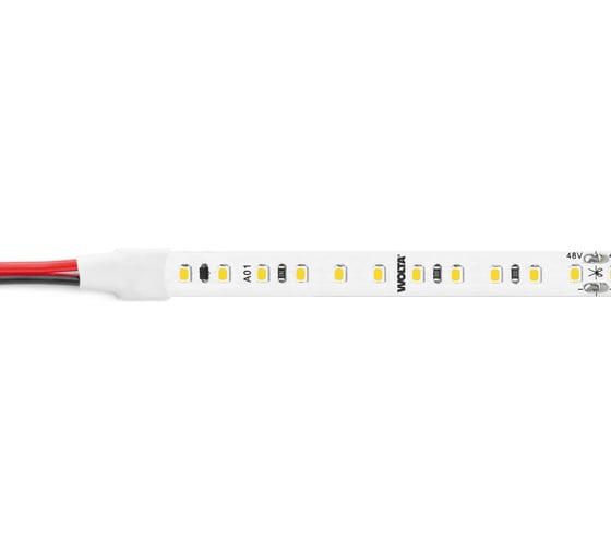 Светодиодная лента Wolta SMD2835 10Вт, 4000К Дневной свет, 48В, IP20, 750лм/м, светодиодов 120 шт. WLS2835-10W/4000/48H120-01