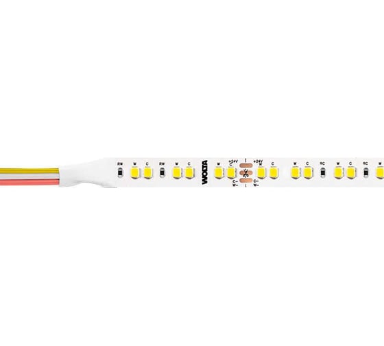 Светодиодная лента Wolta SMD2835 14Вт, CCT, 24В, IP20, 1200лм/м, светодиодов 140шт. WLS2835-14W/CCT/24H140-01