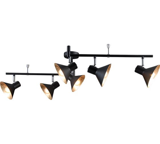 Люстра NATALI KOVALTSEVA классика 6xE14 40W матовый хром LOFT LUX MATT BLACK 81056-6C