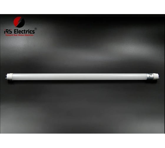 Лампа IRS Electrics типа т8, 11 вт. пластиковая колба, размеры 28x590 мм, цоколь g13, цветовая температура 6500 к, световой поток 1000 лм, холодный белый свет, 220-240в, 50 гц. ARD258876
