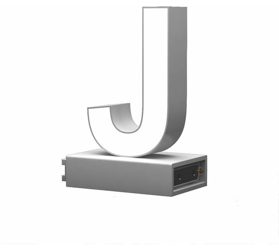 Светодиодная буква J ABCMIX магнитное соединение, 100 мм -J-100-magnetic