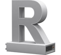 Светодиодная буква R ABCMIX магнитное соединение, 100 мм -R-100-magnetic