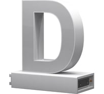 Светодиодная буква D ABCMIX магнитное соединение, 100 мм -D-100-magnetic