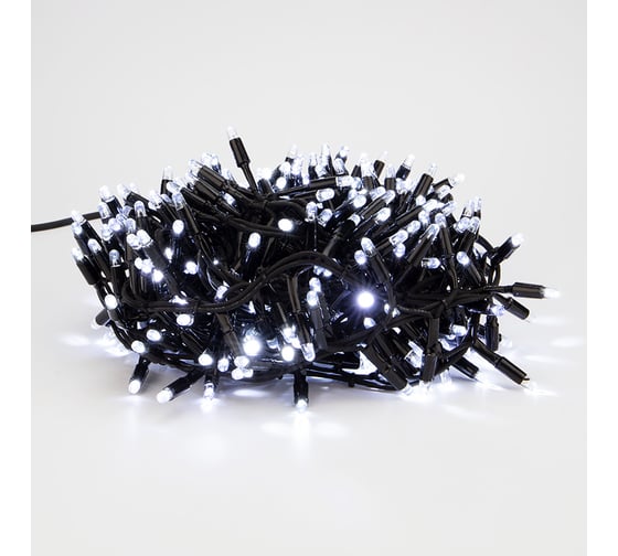 Гирлянда Кластер, Neon-Night 10м, 400 LED белый, черный каучук, IP67, соединяемая 315-265