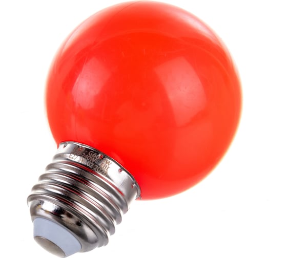 Светодиодная декоративная лампа Volpe LED-G60-3W/RED/E27/FR/С UL-00006959