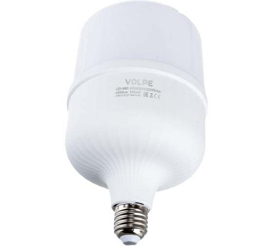 Светодиодная лампа Volpe LED-M80-50W/6500K/E27/FR/NR, матовая Серия Norma UL-00006792
