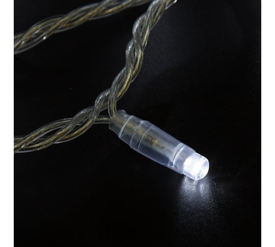 Гирлянда NEON-NIGHT Нить  10м, 200 LED белый, прозрачный ПВХ, IP65 305-195