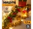 Гирлянда-мишура Neon-Night золотая 10 LED 1,5м теплое белое свечение 2 х АА 304-012 2