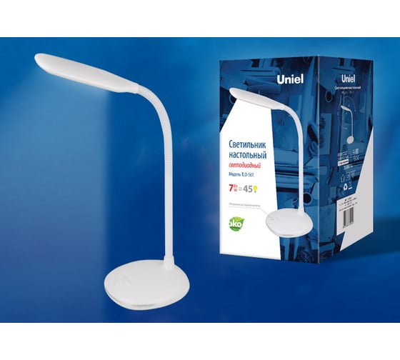 Настольный светильник Uniel 7W TLD-561 White/LED/450Lm/4500K UL-00004463
