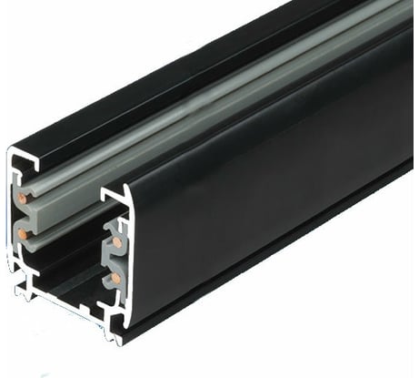 Осветительный шинопровод Uniel UBX-AS4 BLACK 300 POLYBAG Трехфазный 3 м 09729