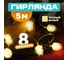 Светодиодная гирлянда NEON-NIGHT шишки 5м, 30LED с контроллером 303-069 2