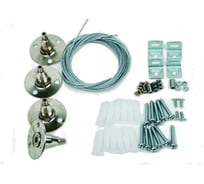 Крепления для светодиодных панелей Uniel UFL-H01 SILVER 100 POLYBAG серии PROM-3 9463