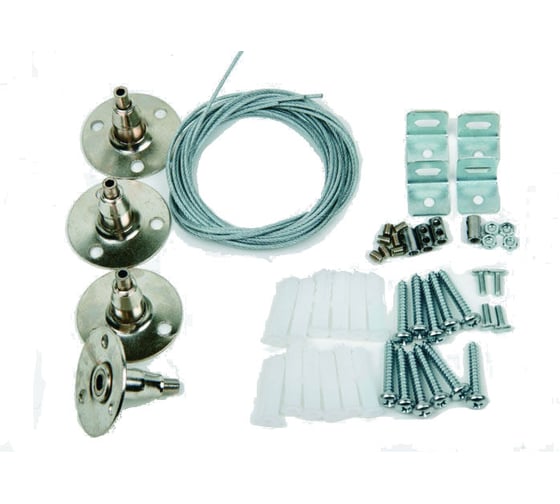 Крепления для светодиодных панелей Uniel UFL-H01 SILVER 100 POLYBAG серии PROM-3 9463