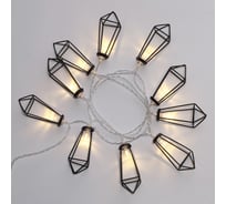 Светодиодная гирлянда NEON-NIGHT Кристаллы черные 10LED 1,5м 2хАА 304-017