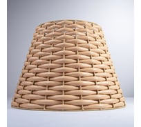 Абажур ЭЛЕТЕХ белый конус для настольной лампы d 300 мм металл ротанг бежевый 1005405364
