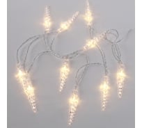 Светодиодная гирлянда NEON-NIGHT Сосульки 1.5м, 10LED, 2хАА 303-093