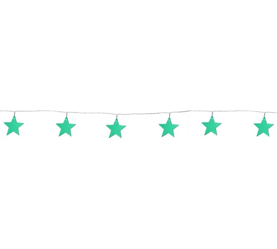 Светодиодная гирлянда NEON-NIGHT Звездопад бирюзовая 10 LED, 2,25м 304-004