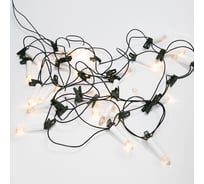 Гирлянда NEON-NIGHT "Свечи" 10м темно-зеленый ПВХ 50 LED ТЕПЛЫЙ БЕЛЫЙ 303-085