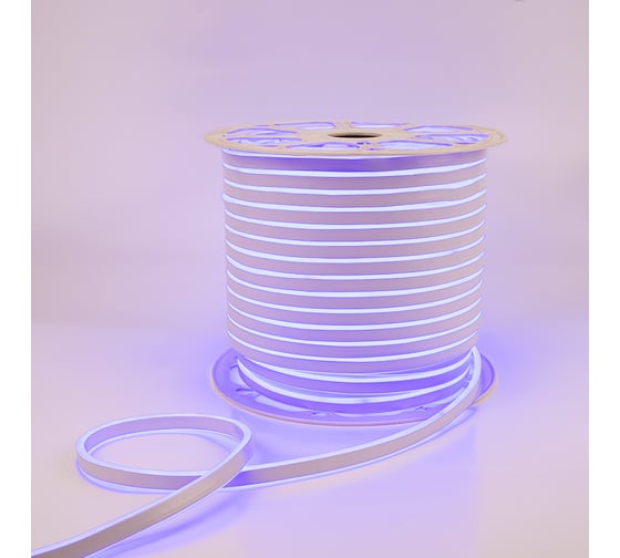 Гибкий неон NEON-NIGHT LED SMD 8х16мм двухсторонний синий 120 LED/м бухта 100м 131-093