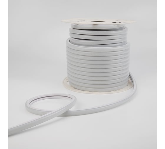 Гибкий неон NEON-NIGHT LED SMD форма-D 16х16мм белый 120 LED/м бухта 50м 131-085