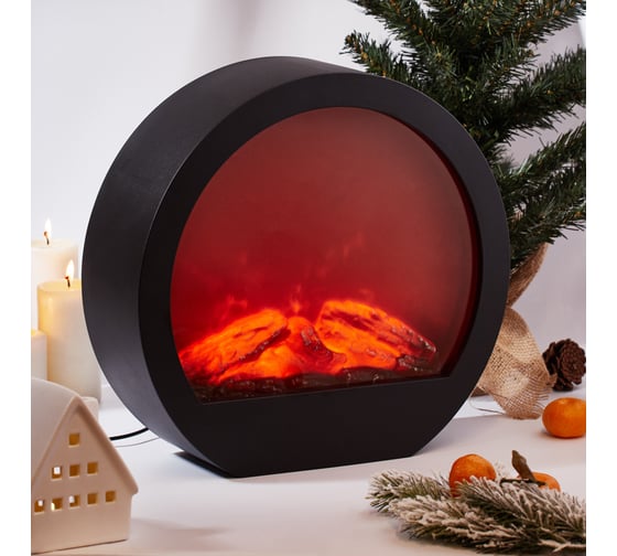 Светодиодный камин NEON-NIGHT Лаунж с эффектом живого огня 35.3х12.4х33.7см 513-038