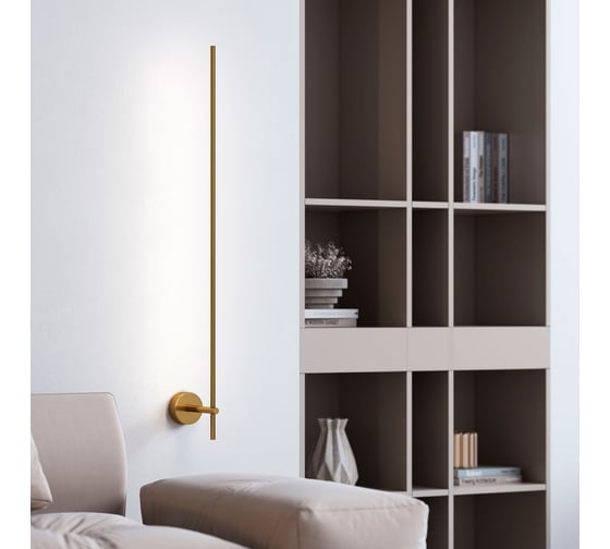 Светильник настенный светодиодный Elektrostandard Fine LED 4000К 40132/LED латунь a067491
