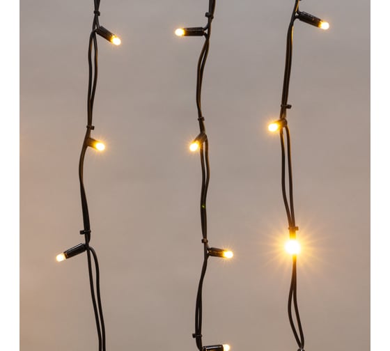 Светодиодная гирлянда NEON-NIGHT Айсикл, 5х0,7м, 152LED, теплое белое свечение 255-316