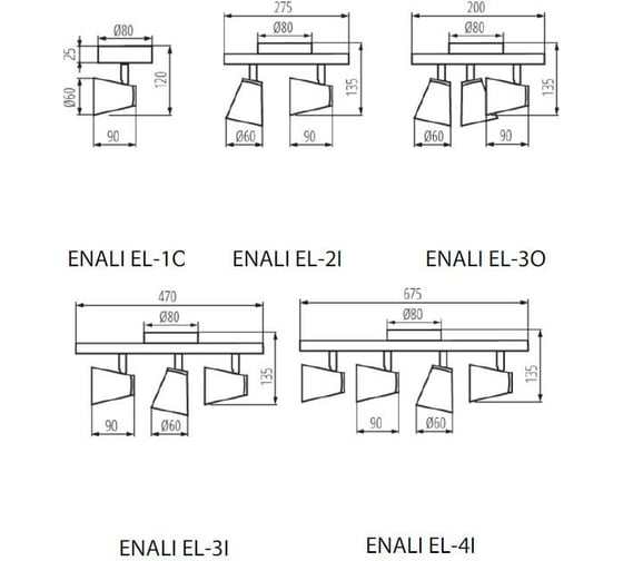 Потолочный спот KANLUX ENALI EL-1O W 28760