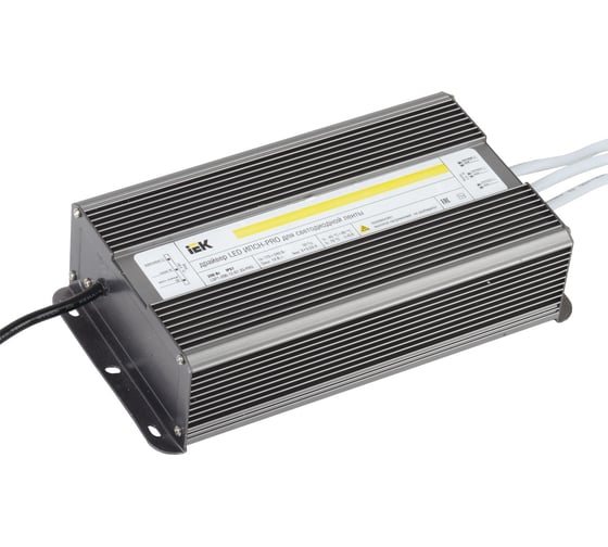 Драйвер IEK LED, ИПСН-PRO, 200Вт, 12В блок-шнуры IP67 LSP1-200-12-67-33-PRO