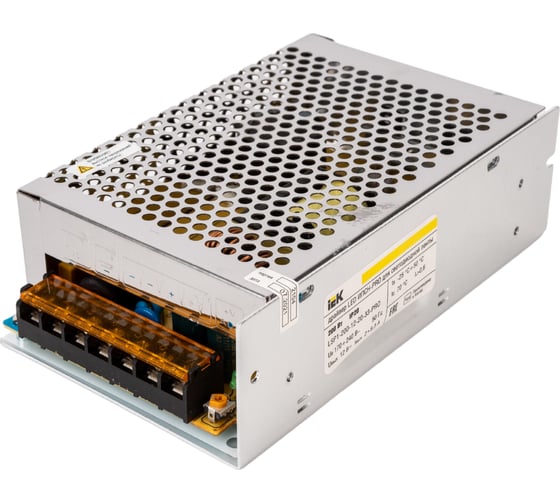 Драйвер IEK LED, ИПСН-PRO, 200Вт, 12В блок-клеммы IP20 LSP1-200-12-20-33-PRO