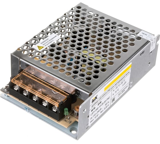 Драйвер IEK LED, ИПСН-PRO, 40Вт, 12В блок-клеммы IP20 LSP1-040-12-20-33-PRO