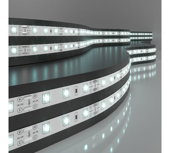 Светодиодная лента Elektrostandard 60Led 4.8W IP20 6500K холодный белый (2835 12V 60Led 4.8W IP20) a040993