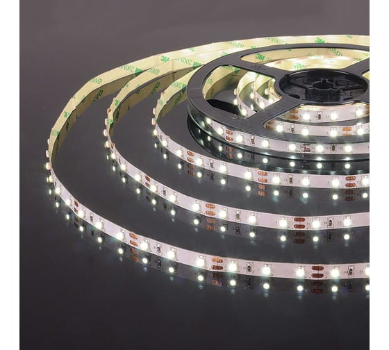 Светодиодная лента Elektrostandard 60Led 4.8W IP20 6500K холодный белый (2835 12V 60Led 4.8W IP20) a040993