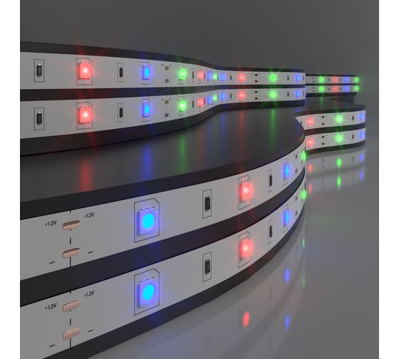 Светодиодная лента Elektrostandard 30Led 7.2W IP20 мульти (5050 12V 30Led 7.2W IP20) a027833