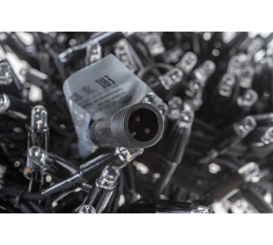 Гирлянда-мишура Neon-Night 10м 400 LED черный каучук IP67 соединяемая 315-266
