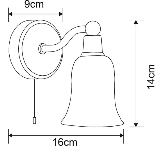 Настенный светильник Arte Lamp A2944AP-1CC
