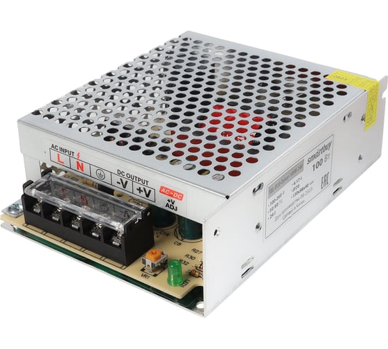 Драйвер Smartbuy LED IP20-100W, для LED ленты, 24V SBL-IP20-Driver-24V-100W