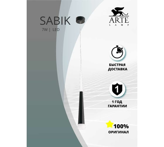 Подвесной светильник Arte Lamp A6010SP-1BK
